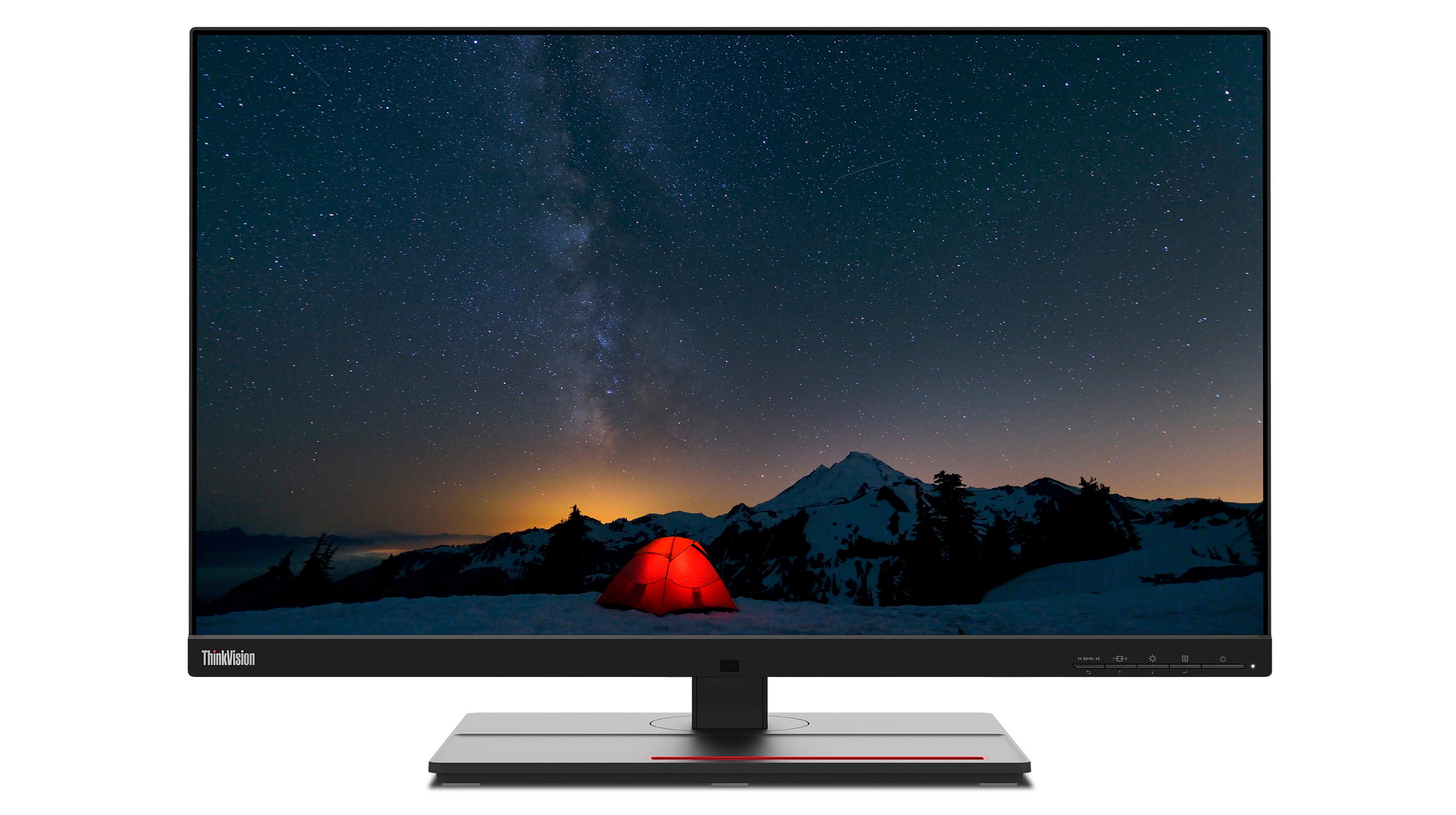 Lenovo ThinkVision P27u-20 27 4K Ultra HD Monitor, IPS, USB-Hub, Lautsprecher, höhenverstellbar, schwarz Bild 3
