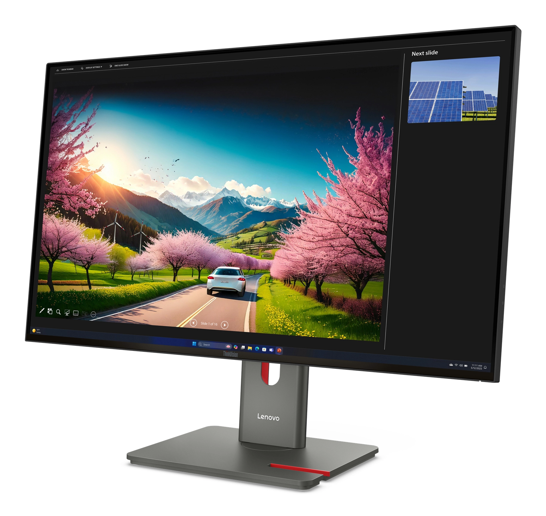 Lenovo ThinkVision P32UD-40 31,5 4K UHD IPS Monitor, 120Hz, 4ms, USB-C PD 140W, Schwarz Bild 2