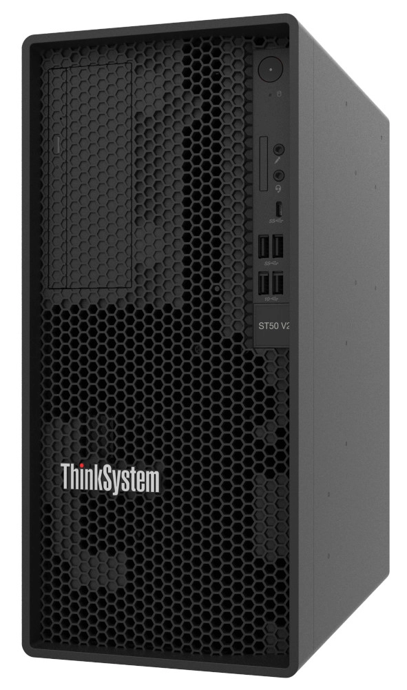 Lenovo ThinkSystem ST50 V2 Tower mit Intel Xeon E-2324G, 16GB RAM, 1,92TB HDD Bild 1