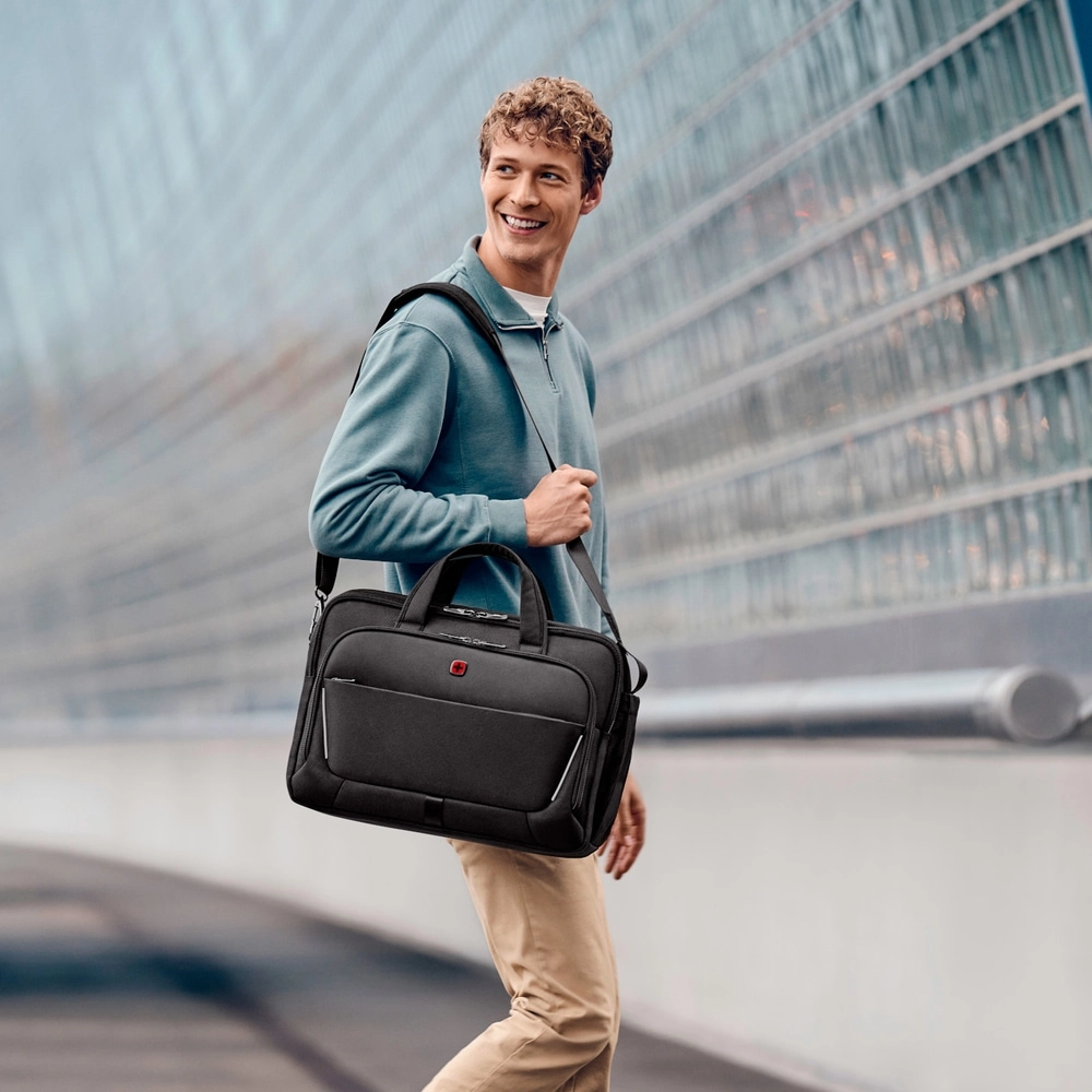 Wenger, Meteor Brief, 16� - 17'' Laptop Briefcase with Tablet Pocket, Black, 653498 Bild 6