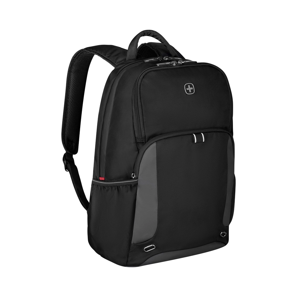 15,6 Zoll Notebook-Rucksack, schwarz, recycelte PET-Flaschen, Tablet- Laptopfach Bild 2
