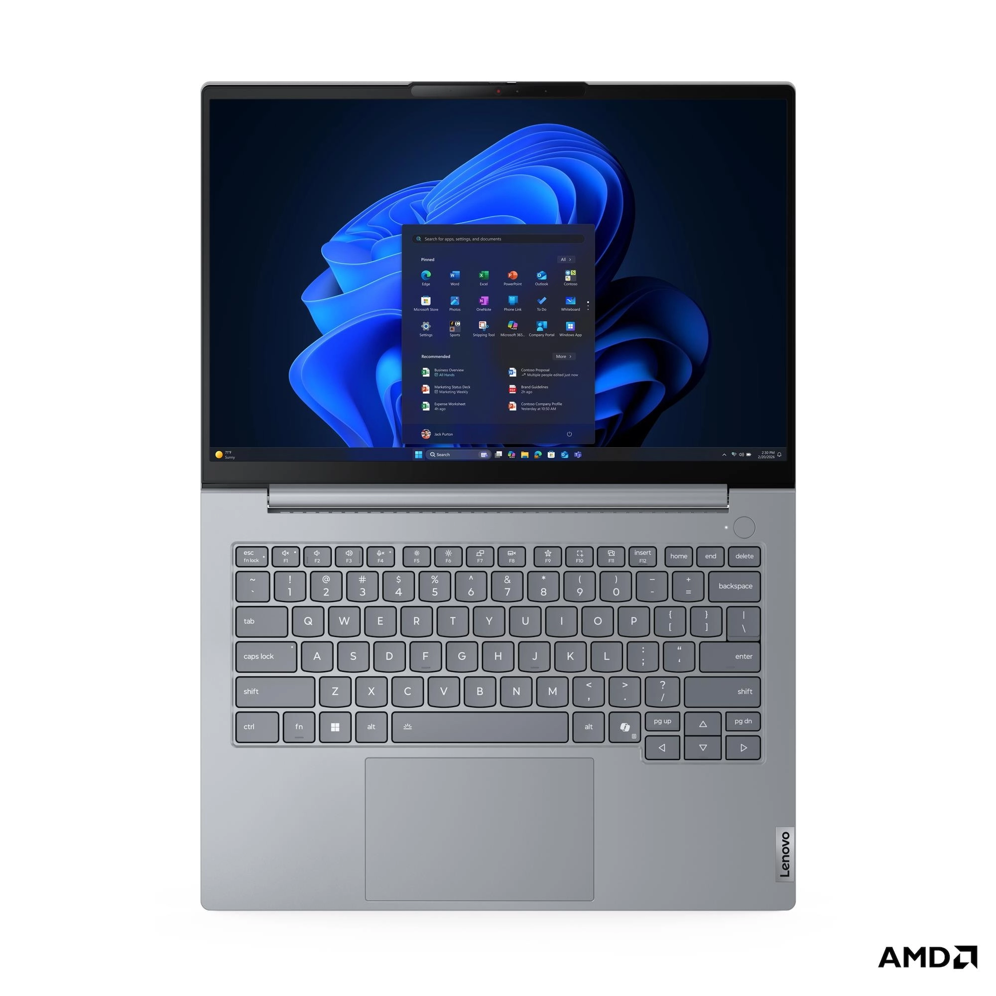 Lenovo ThinkBook 14 G9 AHP, AMD Ryzen™ 7 250 (3.30GHz, 16MB), 14 WUXGA Non-Touch, W11P64 GER, 32.0GB, 1x512GB SSD M.2 2242 PCIe Gen4 QLC, AMD Radeon™ 780M, BT 5.4,Wi-Fi 7 2x2 BE, 1001000M Ethernet, Bild 9