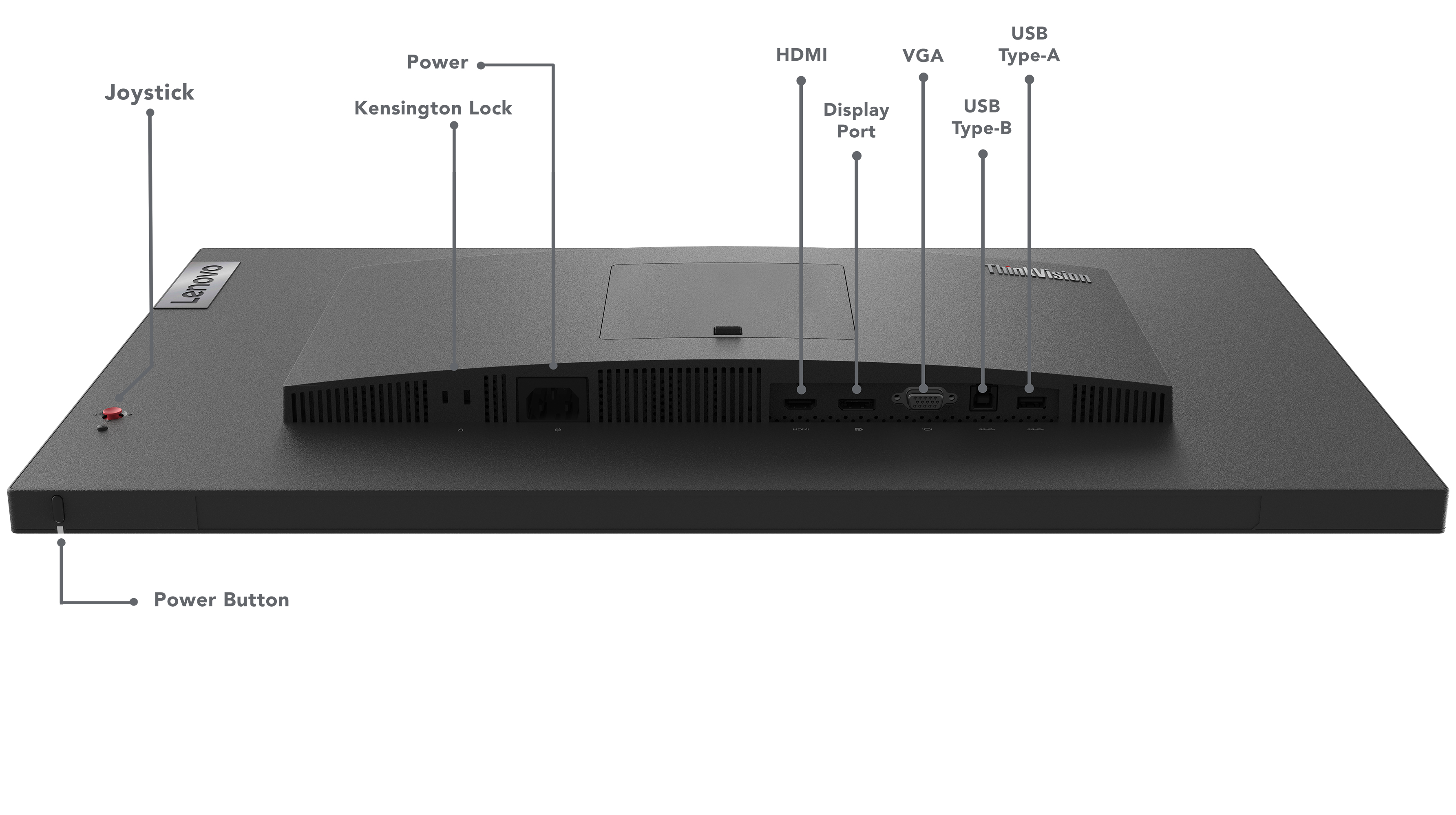 Lenovo ThinkVision T27i-30 27" Full HD LED Monitor, Schwarz, USB-Hub, VESA, höhenverstellbar
