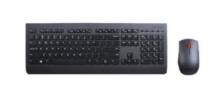Lenovo 4X30H56809 Funktastatur- und Maus-Kombi, QWERTZ Deutsch, Schwarz, 2.4 GHz