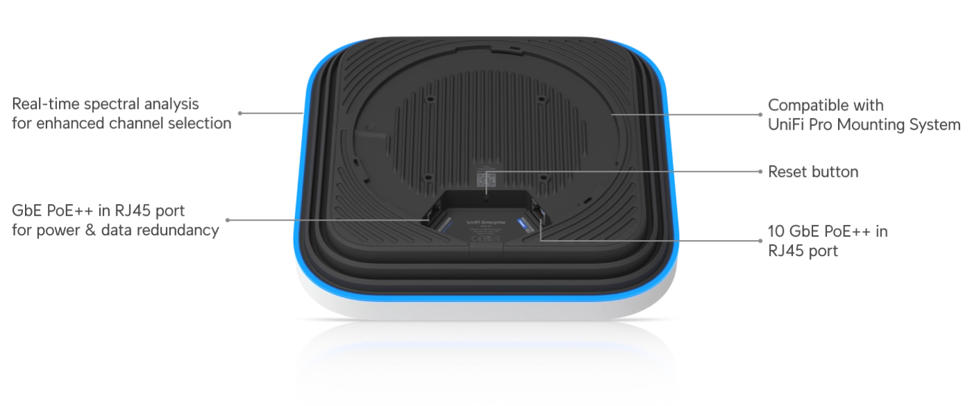 Access Point E7 WiFi 7, 10 Streams, 10 GbE, GbE Redundanz, 6 GHz, AFC, PoE++ Bild 10