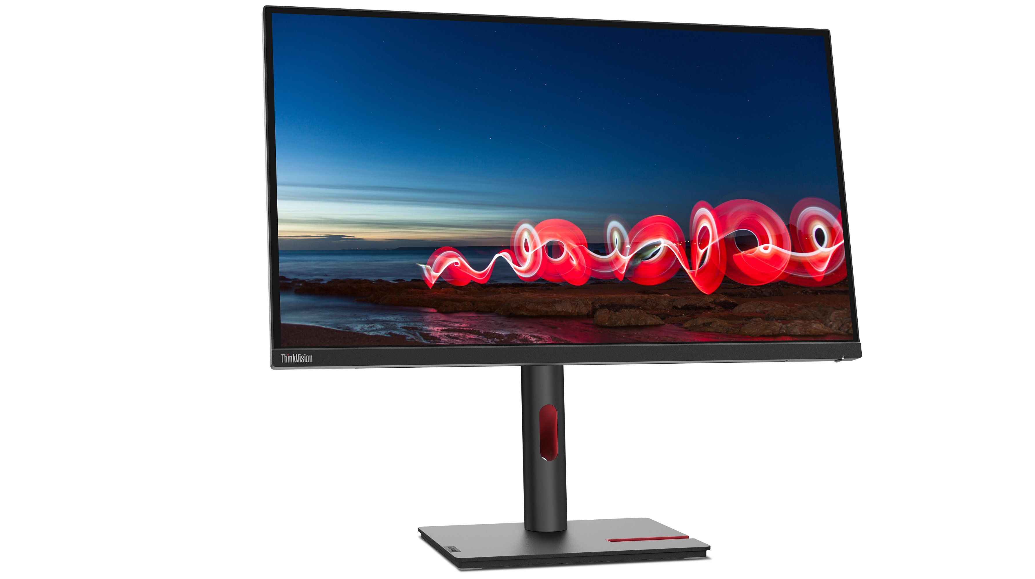 Lenovo ThinkVision T27i-30 27 Full HD Monitor, LED, USB-Hub, VESA, höhenverstellbar, Schwarz Bild 2