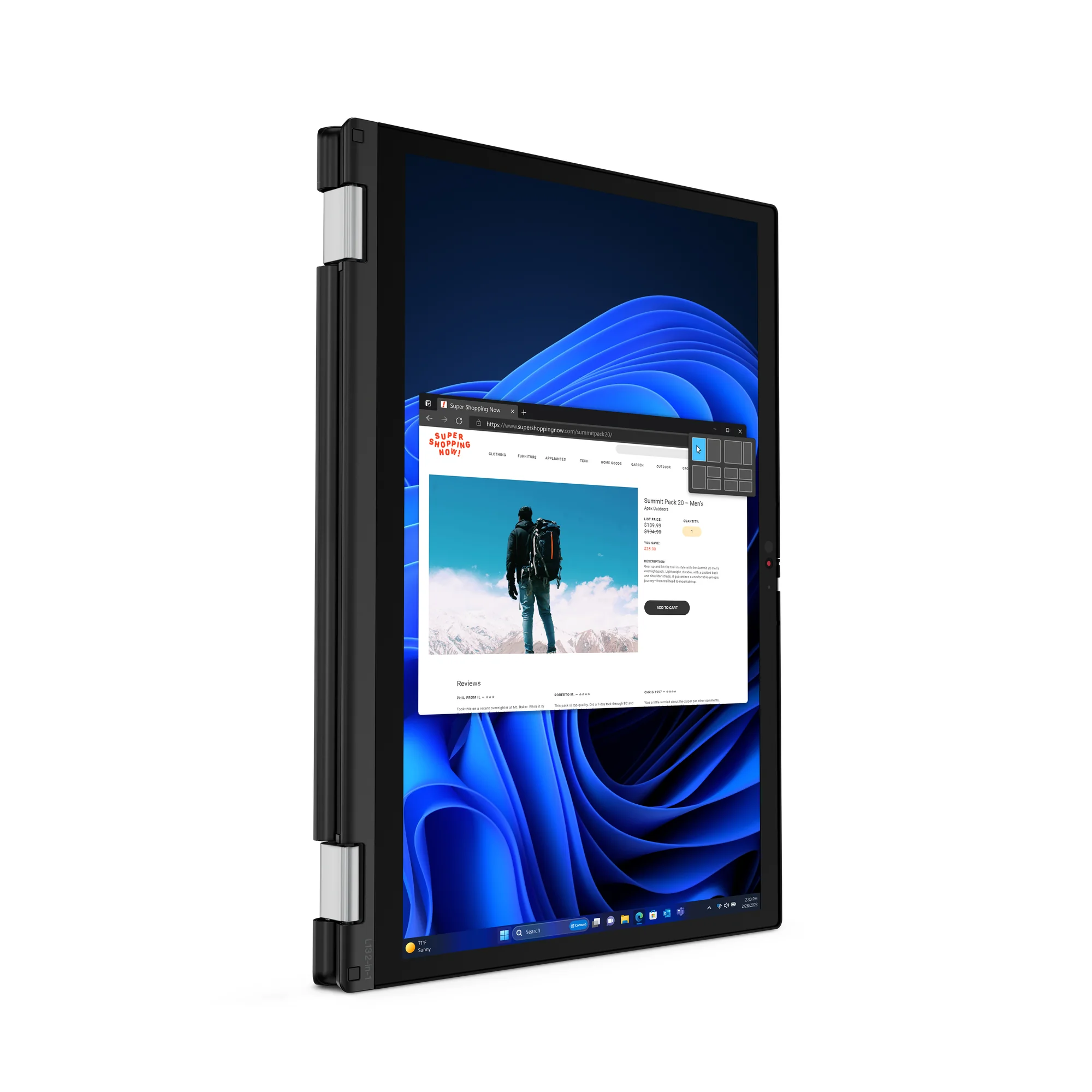 Lenovo ThinkPad L13 2-in-1 Gen 5 mit Intel Core Ultra 5 125U, 16GB RAM, 512GB SSD, Touch, Windows 11 Pro Bild 18