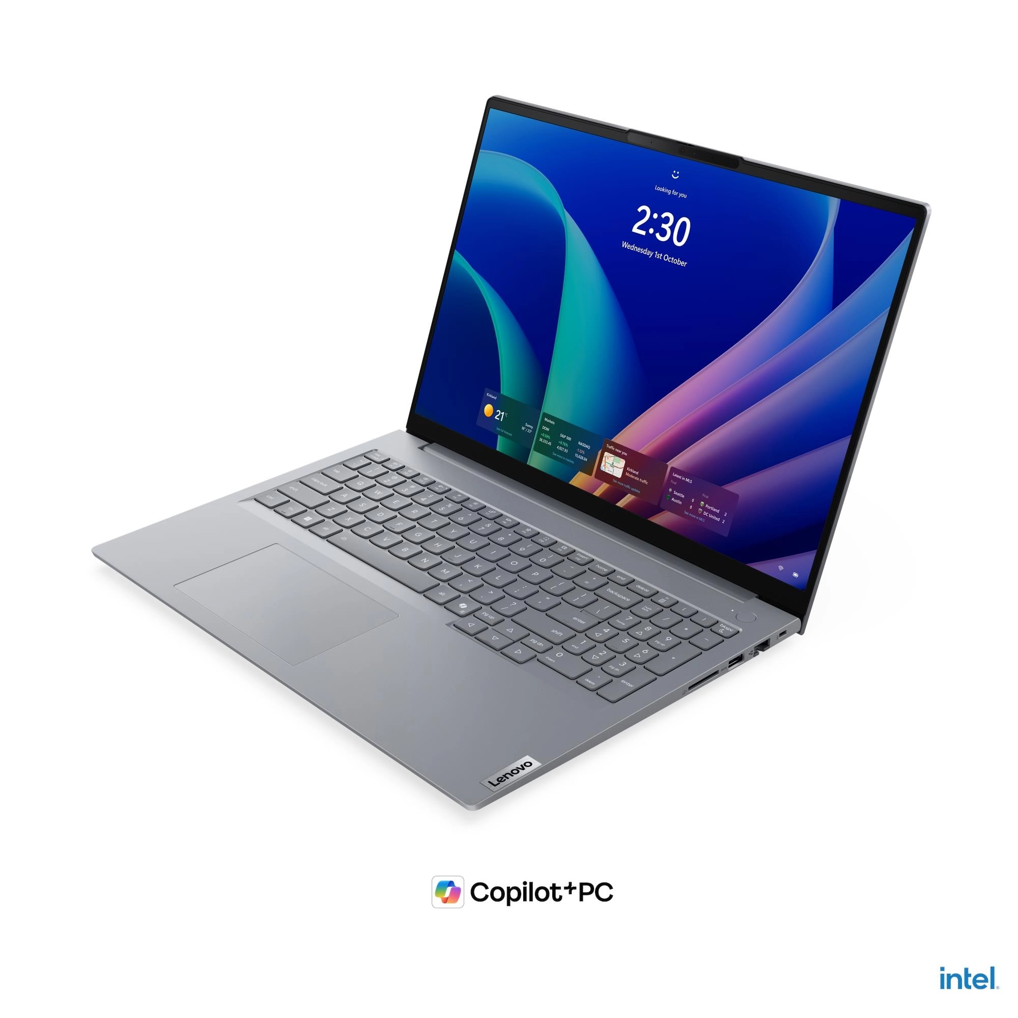 Lenovo ThinkBook 14 G9 IPL 21UX - Intel Core Ultra 7 355 - Win 11 Pro - Intel Graphics - 16 GB RAM - 512 GB SSD NVMe - 35.6 cm (14) IPS 1920 x 1200 - Wi-Fi 7, Bluetooth - Arctic Grey - kbd Deutsch - Bild 2