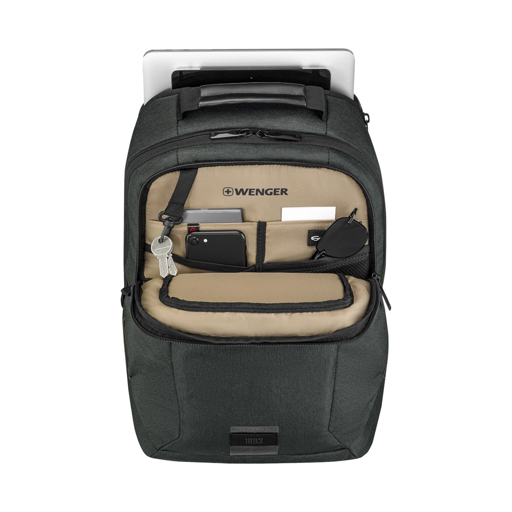 Wenger, MX ECO Professional, 16 Laptop Backpack with 10 Tabletpocket, Charcoal, 612261 Bild 4