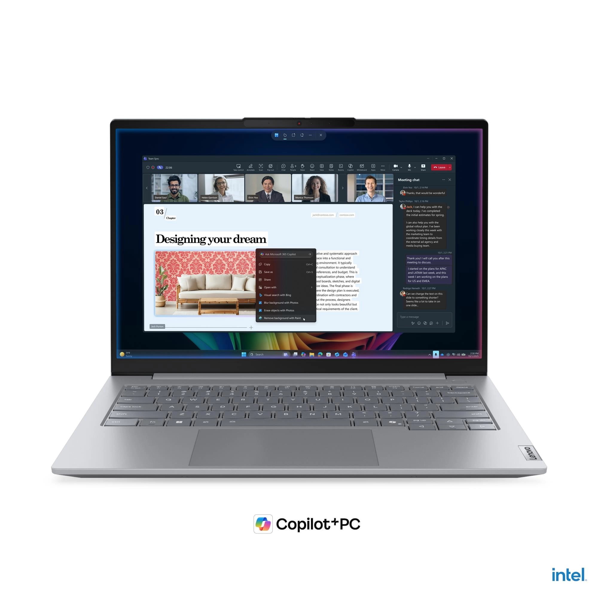 Lenovo ThinkBook 14 G9 IPL 21UX - Intel Core Ultra 7 355 - Win 11 Pro - Intel Graphics - 16 GB RAM - 512 GB SSD NVMe - 35.6 cm (14) IPS 1920 x 1200 - Wi-Fi 7, Bluetooth - Arctic Grey - kbd Deutsch - Bild 11