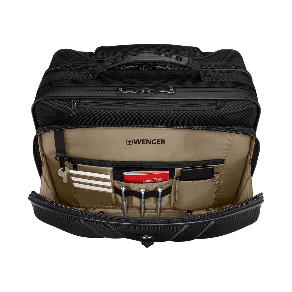 Wenger Legacy Black Series, 15.6 Wheeled Laptop Case w Tablet Pocket, Black, 653631 Bild 4