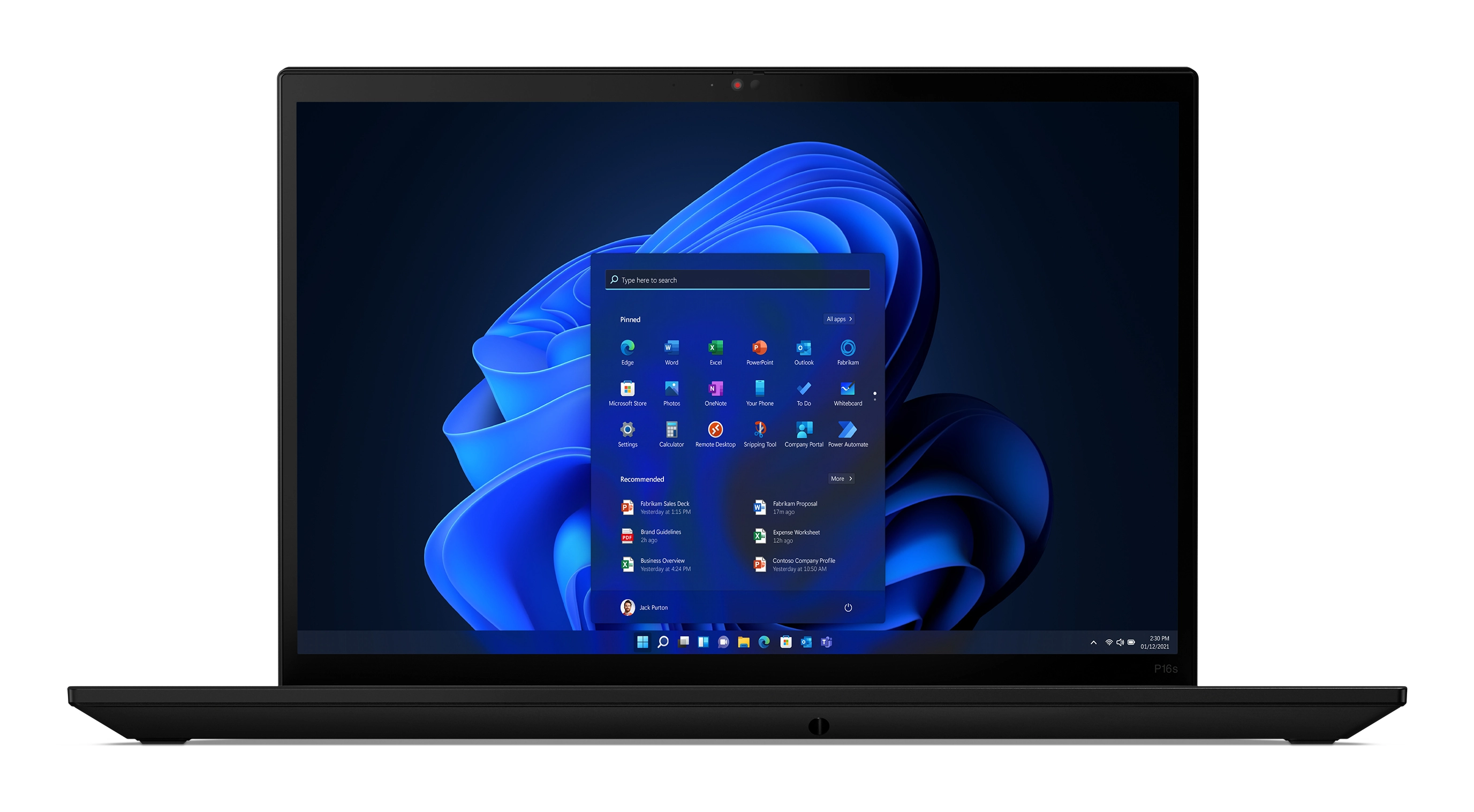 Lenovo ThinkPad P16s Gen 2 AMD Ryzen 7 PRO 7840U, 32GB RAM, 1TB SSD, Win 11 Pro Bild 1