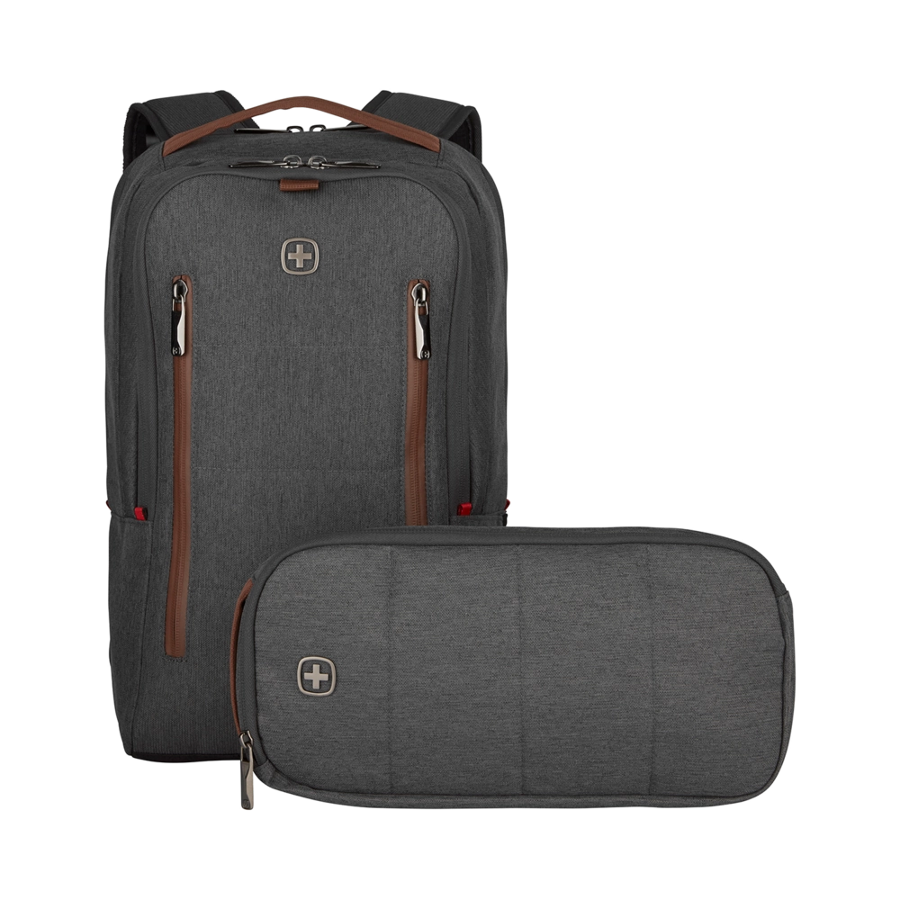 Wenger, City Upgrade, 16 Laptop Backpack w Cross Body Day Bag, Grey, 606489 Bild 2