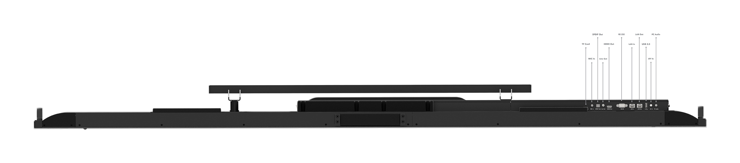 Lenovo ThinkVision T86 86 LED Display, 4K UHD (3840x2160), 8MP, 15W, flach, USB 2.03.2, schwarz Bild 7