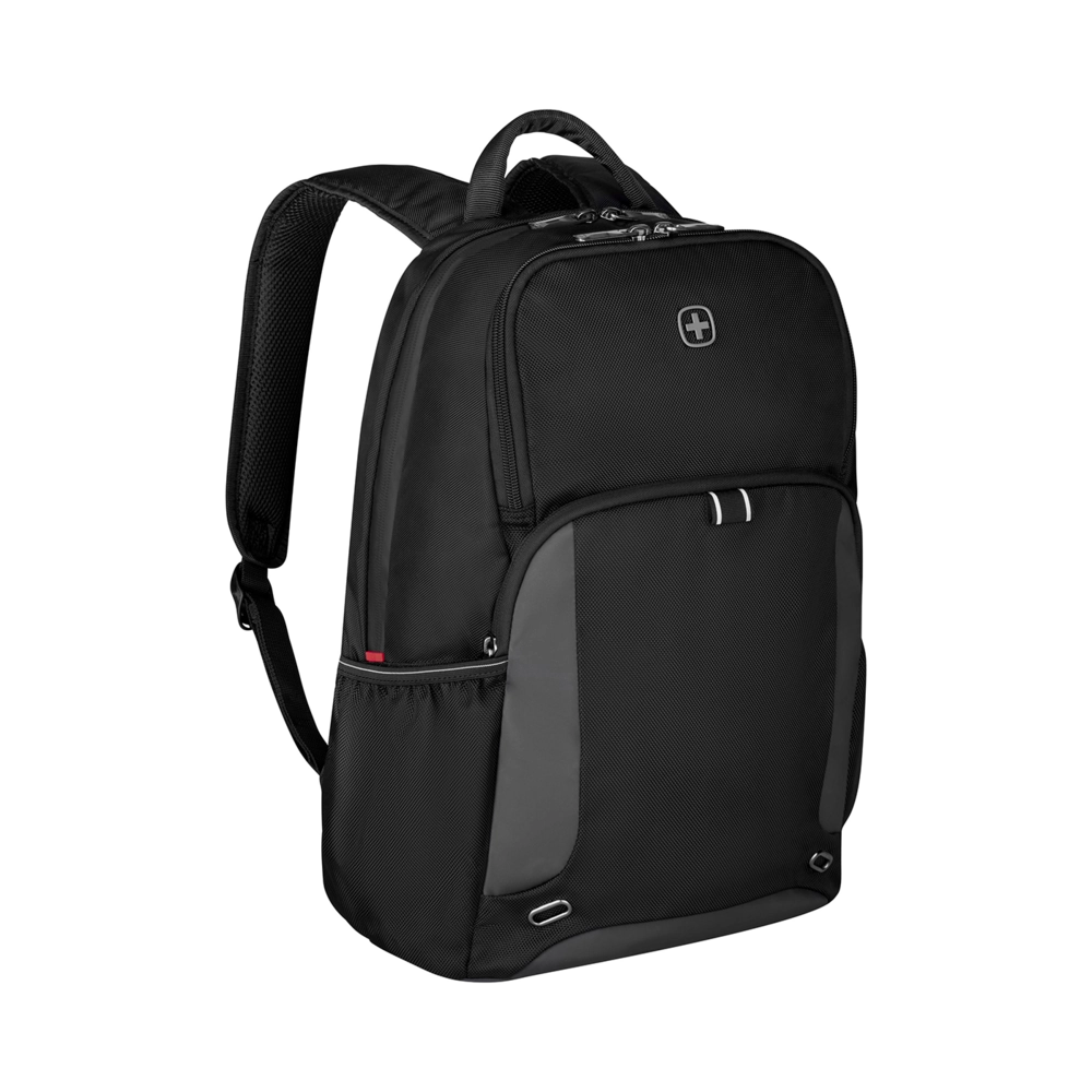 15,6 Zoll Notebook-Rucksack, schwarz, recycelte PET-Flaschen, Tablet- Laptopfach Bild 2