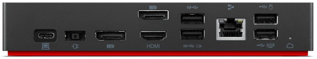 Lenovo ThinkPad Universal USB-C Smart Dock, USB 3.2 Gen 2 Type-C, 4K UHD, 135W, LAN, schwarz Bild 3