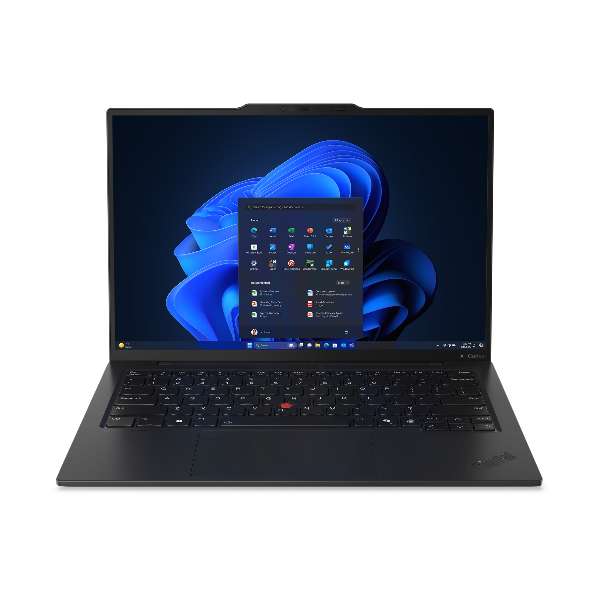 Lenovo ThinkPad X1 Carbon Gen 13 Intel Core Ultra 7 255U, Intel Graphics, 32GB RAM, 1TB SSD, Win 11 Pro