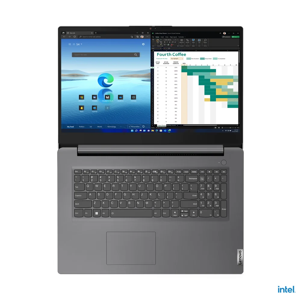 Lenovo V17 G4 IRU mit Core i3-1315U, Intel UHD, 8GB RAM, 512GB SSD, Win 11 Home, Grau, 17.3" FHD