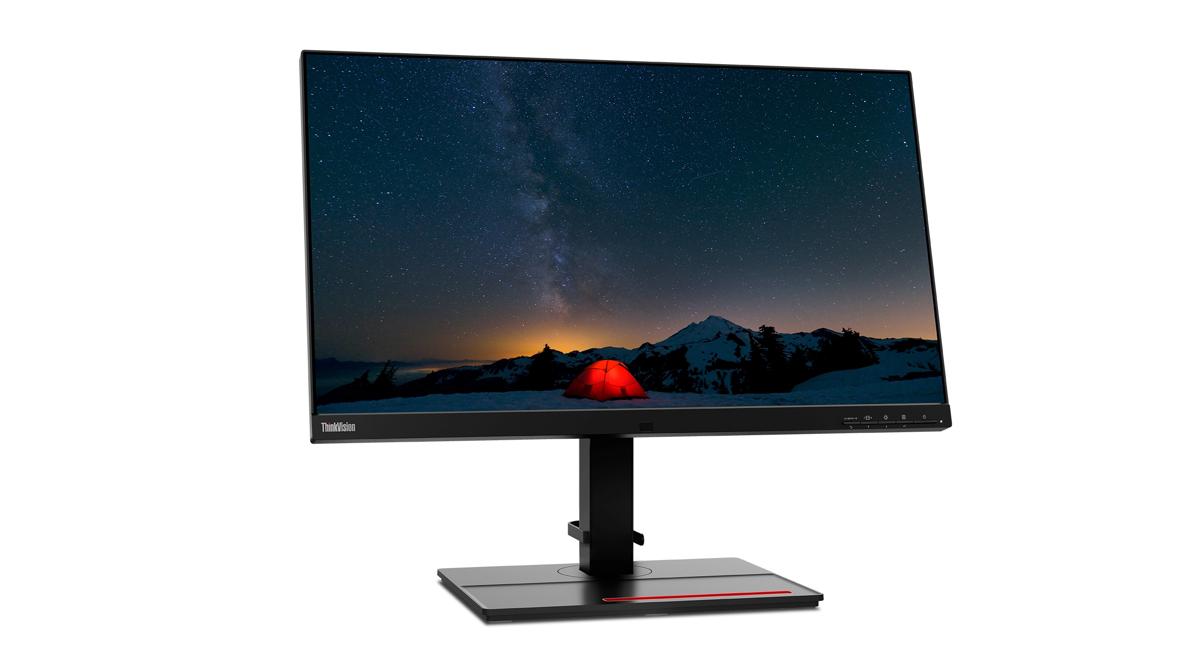 Lenovo ThinkVision P27u-20 27 4K Ultra HD Monitor, IPS, USB-Hub, Lautsprecher, höhenverstellbar, schwarz Bild 1