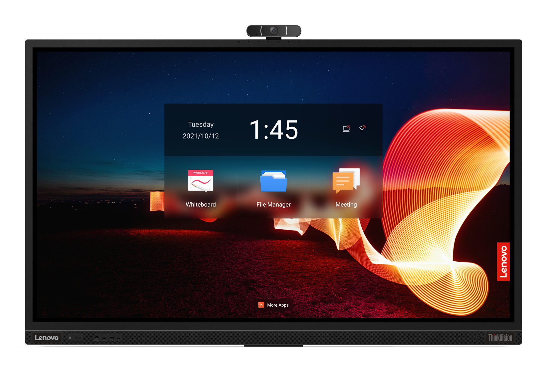 Lenovo ThinkVision T75 75" 4K UHD LED Monitor, 8MP, 15W, USB 2.0/3.2, schwarz, flach, 600x400mm VESA